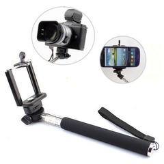 New Extendable Self Portrait Selfie Stick Monopod Holder Bluetooth Shutter Remote Key Chain For Android IOS (2)