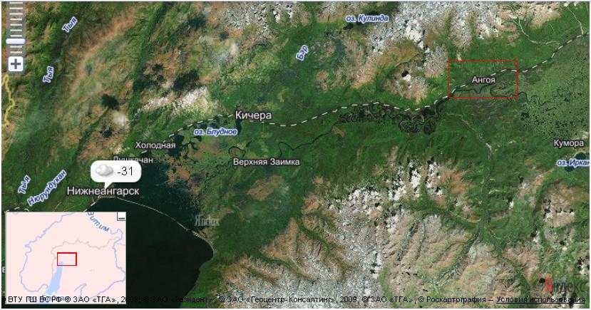 Карта северобайкальска со спутника в реальном времени
