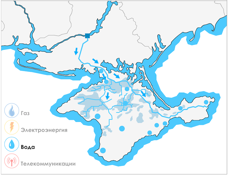 Крымский канал схема. Водные ресурсы Крыма карта. Водохранилища Крыма на карте. Северо Крымский канал схема.