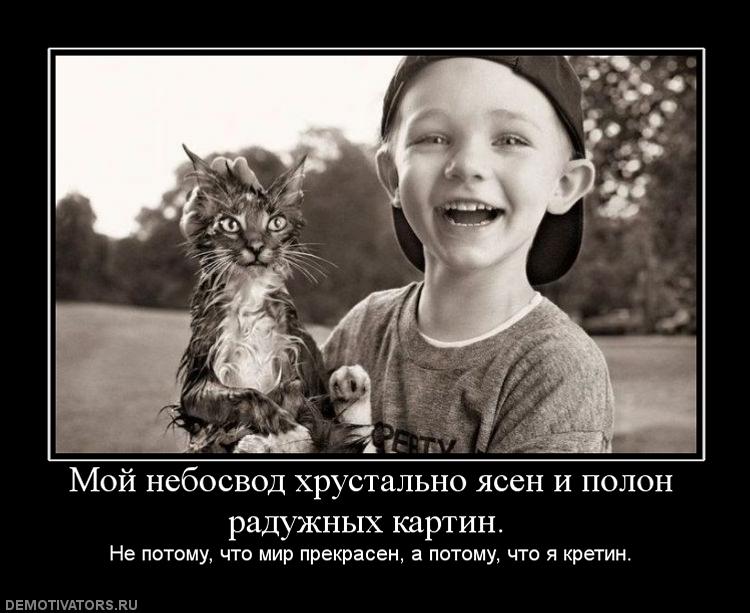 Мой небосвод хрустально ясен и полон радужных картин не потому что мир прекрасен