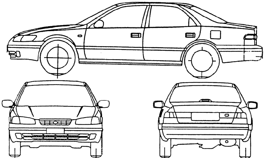 Чертеж toyota. Чертеж Тойоты Камри 2000. Toyota Camry Blueprint. Чертеж Toyota Camry 3.5. Toyota Camry sedan Blueprint.