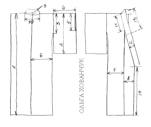Схема кимоно как сшить