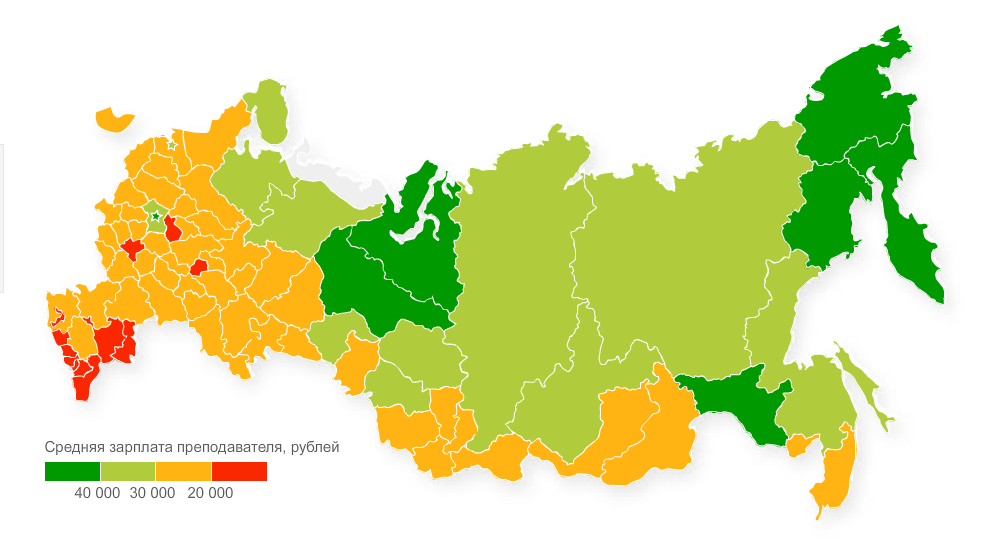 Карта вузов россии